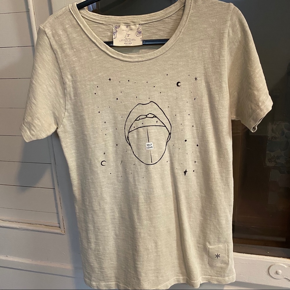 Beige Cosmic Karma Club tshirt